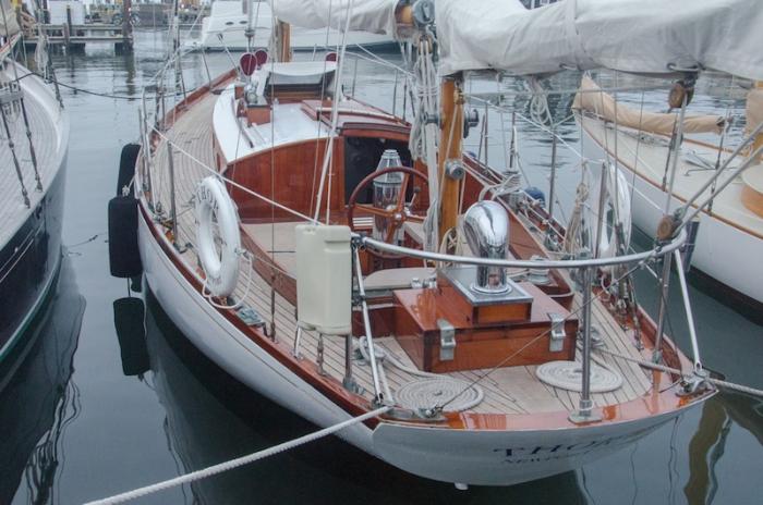 Fifty-five foot yawl Thor, donated to Sail MV by Newport Shipyard owner Charles Dana 3rd.