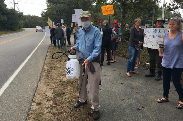 Eversource has approval from the state department of agriculture, but many Islanders are up in arms about spraying.
