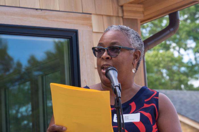 Executive director Ann Smith thanked long list of Islanders and business that contributed.