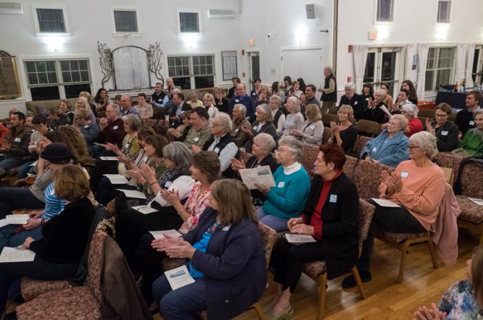 Attentive crowd learned about the history of the funds, some of which were founded decades ago to better the lives of Islanders.