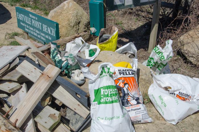 Many tons of trash were collected in 26th annual event sponsored by the Vineyard Conservation Society.