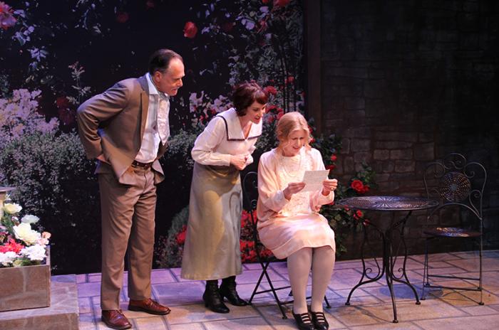 David PB Stephens plays Harold – shown here with Molly Densmore and Abigail Solomon.
