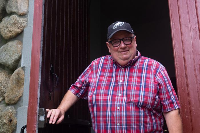 Islander and church trustee Tom Engley is leading the project to renovate the clock and bell tower.