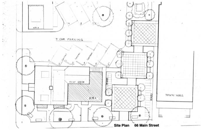 Plan designed by Dudley Cannada calls for one residential unit, retail and community spaces, and outdoor plaza.