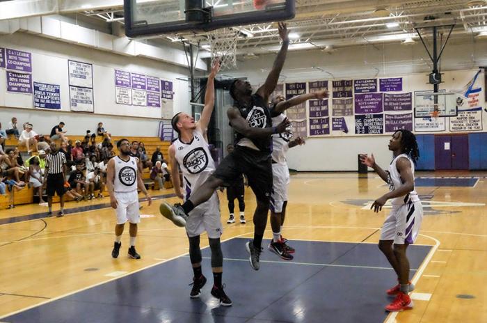 Due to bad weather the game was moved from Niantic Park to the regional high school gym.