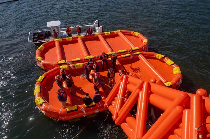 Cadets from the Massachusetts Maritime Academy and Coast Guardsmen from station Menemsha participated.
