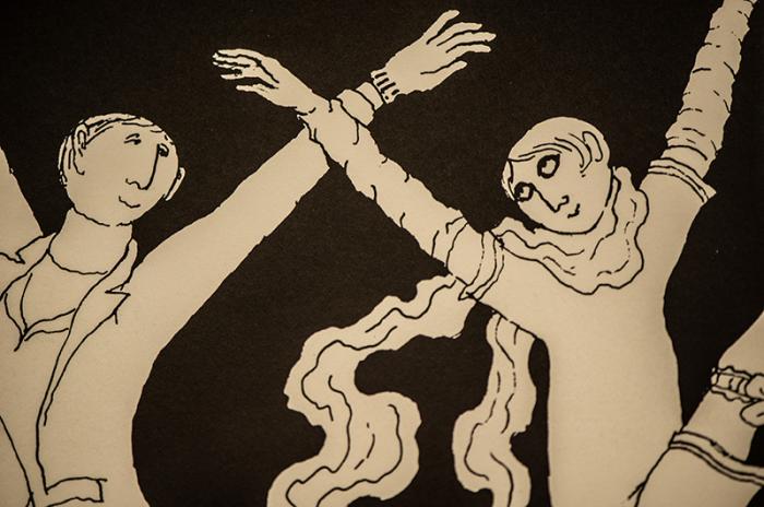 Dancers from one of Edward Gorey's Cape Cod theatre posters.