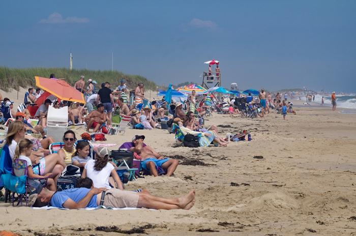 Crowded summer beach scenes sparked alarm as health officials scrambled to enforce social distancing.