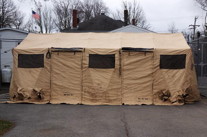 Isolation tent is now set up at the jail as a precaution. No inmates have contracted Covid-19, sheriff Bob Ogden said.