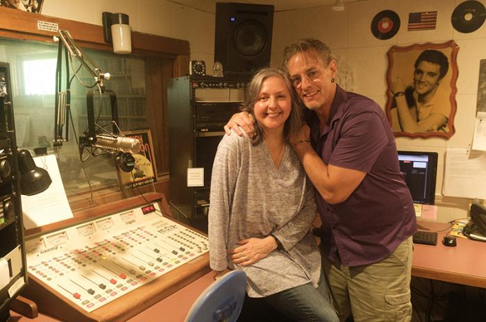 Community outreach director Laurel Redington met her husband, deejay Ray Whitaker, at the station.