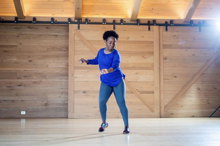 Ms. Barnes said interacting with the ocean during her Vineyard residency had a big impact on her work.