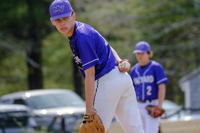 Nico Arroyo on the mound. Boys baseball plays an away game on Saturday at 5:30 to start its playoff run.