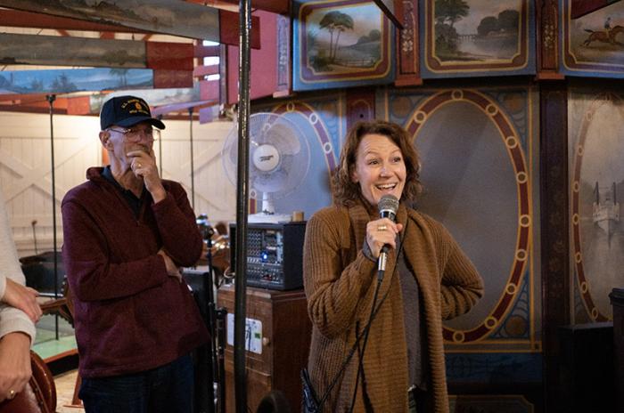 Nevette Previd, executive director of the Vineyard Preservation Trust, which manages the Flying Horses.