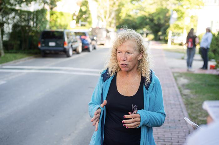 Lisa Belcastro, shelter manager for Harbor Homes, has been helping to organize relief efforts.