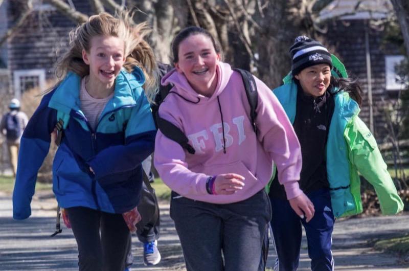 Edgartown School students ran to the store