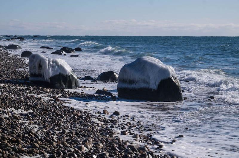 A shower of ice