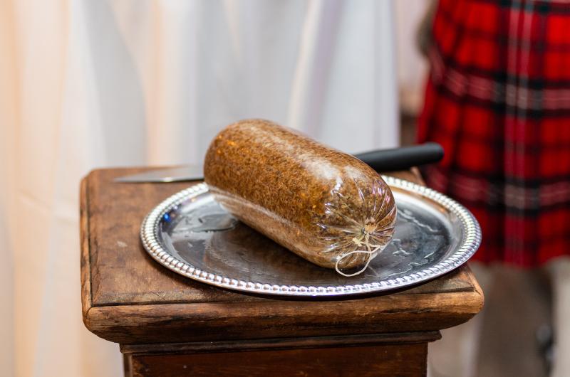No Burns Nicht is complete without the Haggis.