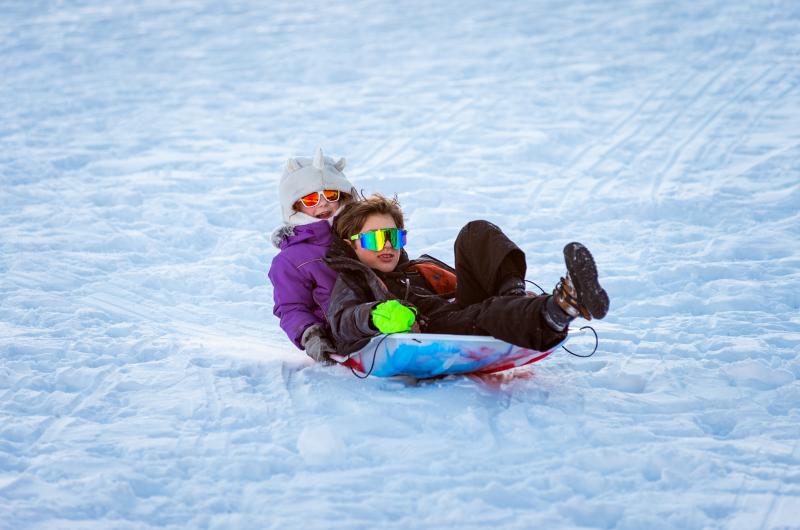 Cold weather did not stop kids from hitting the slopes in style.