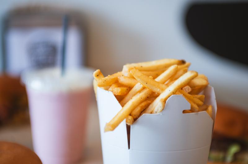 Fries at Wicked Burger in Edgartown.