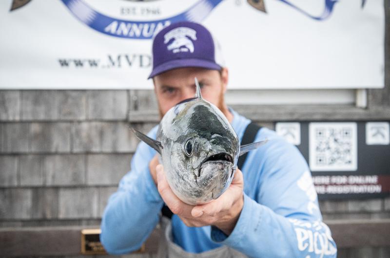 Tom Neadow with the first Albie of the day.