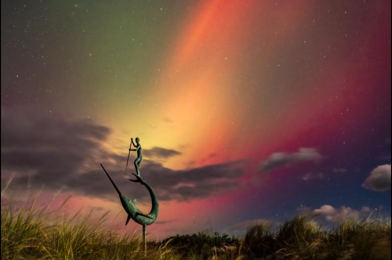 Rainbow sky over Menemsha.