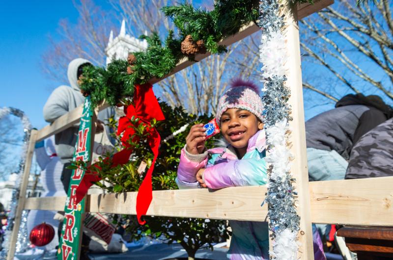 No parade is complete without candy for the crowd.