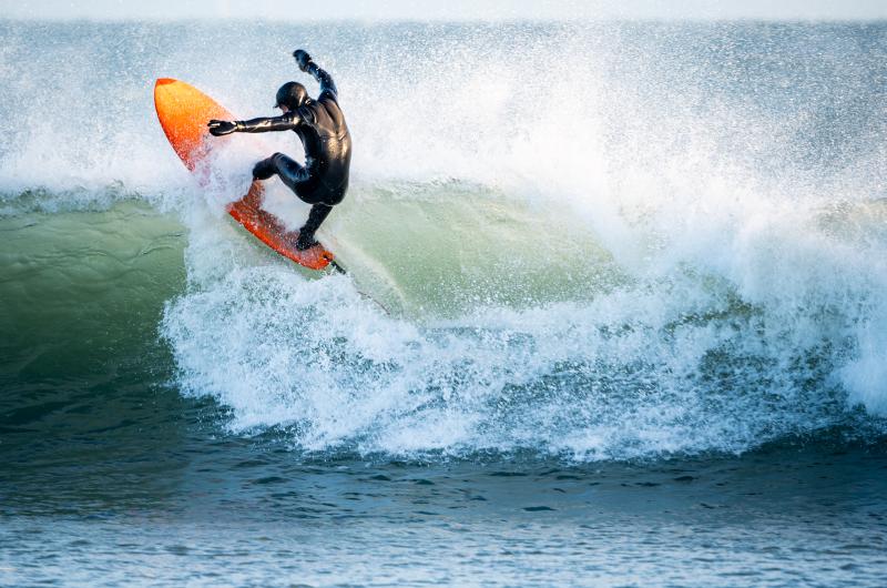 Cam Napior finds a big wave.