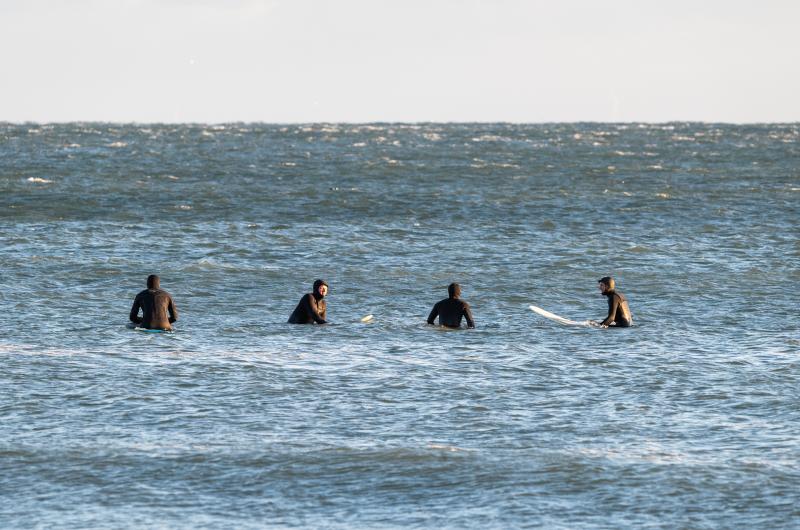 The surfing community is tight-knit.