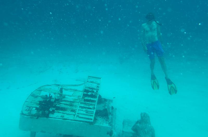 Diving off Rudder Cut Cay in the Bahamas.
