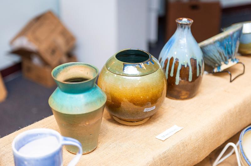 Pottery by Miles Hayes.