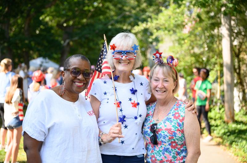 [l-r] Kim Jones, Sherri Saint-Amant, and Trish Hahn are the organizers in Oak Bluffs.