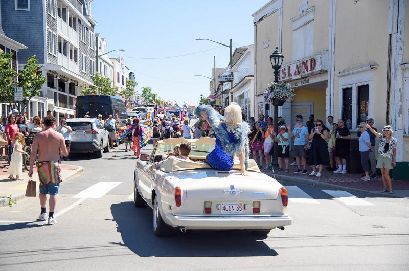 Oak Bluffs turns out for the parade.