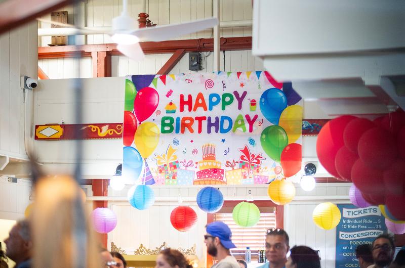 Birthday celebrations took place at the carousel and the Union Chapel.