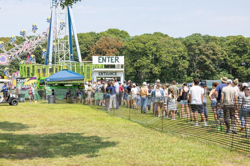 Long lines on opening day.