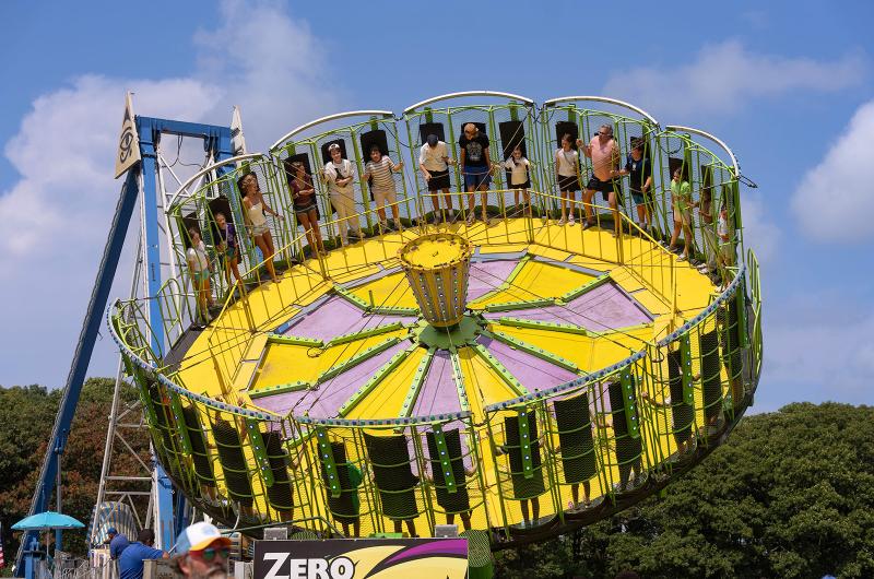 Thrills and chills on the rides.