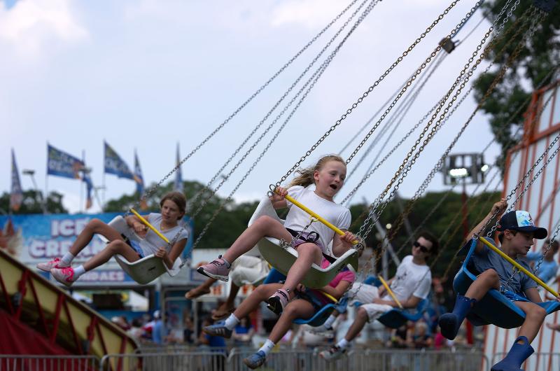 The swings are a crowd favorite.