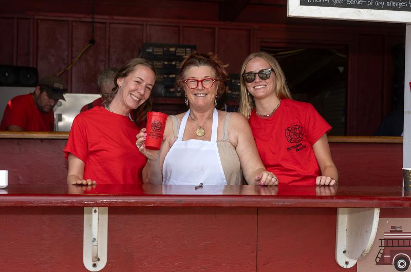 The fireman's burger booth is a must-stop.