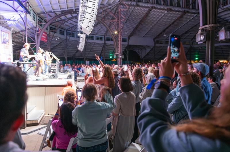 Fans stood and sang their favorite songs.