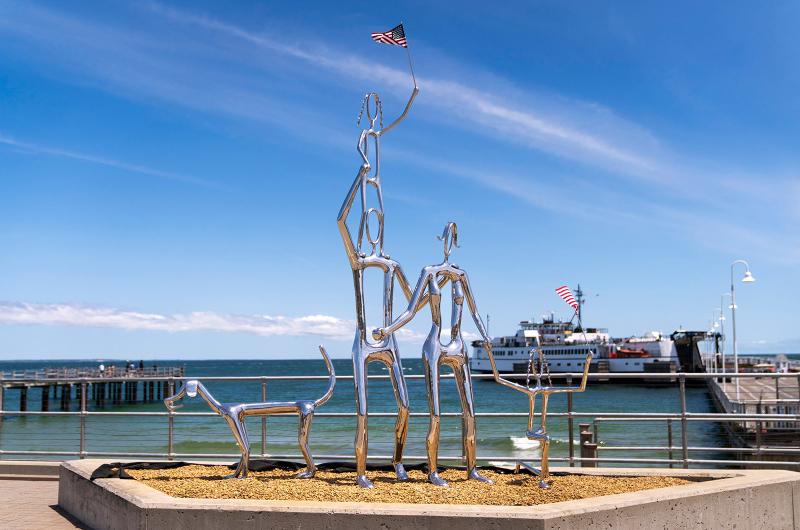 One of the newest installations at the Oak Bluffs ferry terminal. One of the newest installations at the Oak Bluffs ferry terminal.