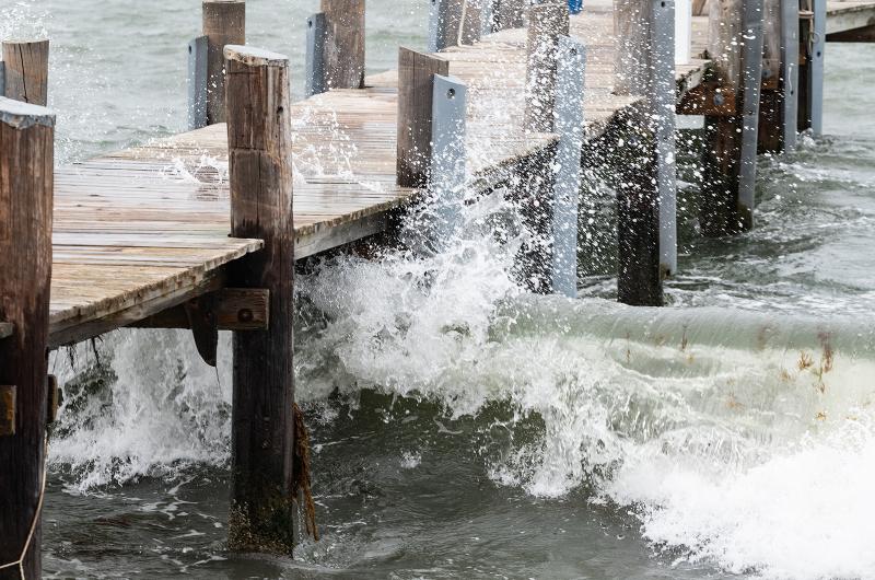 Sporty conditions in Vineyard Haven.
