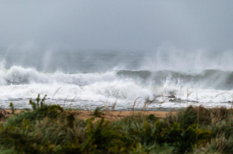 Crashing waves makes for an awesome sight.