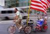 American Flag bicycle trailer